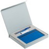 Купить Коробка Memo Pad для блокнота, флешки и ручки, серебристая с нанесением логотипа