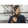 Купить Шарф Storm, коричневый с нанесением логотипа