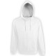 Купить Толстовка мужская Soul Men 290 с контрастным капюшоном, белая с нанесением логотипа