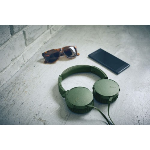 Купить Наушники Sony XB-550, зеленые с нанесением логотипа