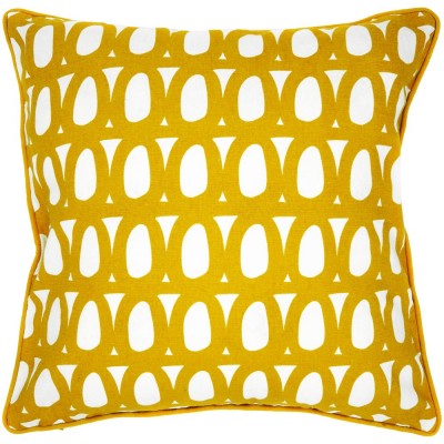 Купить Чехол на подушку Twirl, квадратный, горчичный с нанесением логотипа