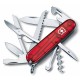 Купить Офицерский нож Huntsman 91, прозрачный красный с нанесением логотипа