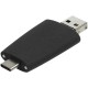 Купить Флешка Pebble universal, USB 3.0, черная, 32 Гб с нанесением логотипа