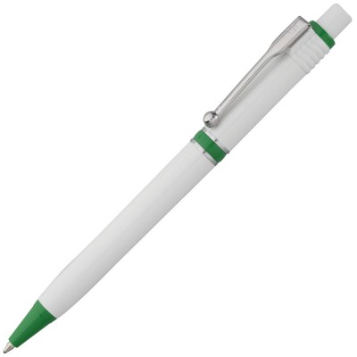 Купить Ручка шариковая Raja, зеленая с нанесением логотипа
