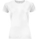 Купить Футболка женская SPORTY WOMEN 140, белая с нанесением логотипа