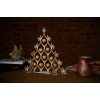 Купить Сборная елка «Новогодний ажур», с золотистыми шариками с нанесением логотипа