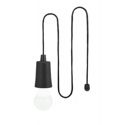 Купить Лампа портативная Lumin, черная с нанесением логотипа