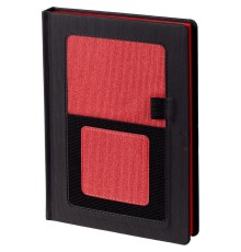Ежедневник Mobile, недатированный, черный с красным