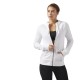 Купить Толстовка женская Elements French Terry Full Zip, белая с нанесением логотипа