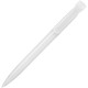 Купить Ручка шариковая Clear Solid, белая с нанесением логотипа