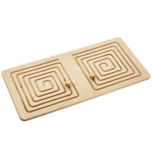 Межполушарная доска Wood Games, квадратная спираль