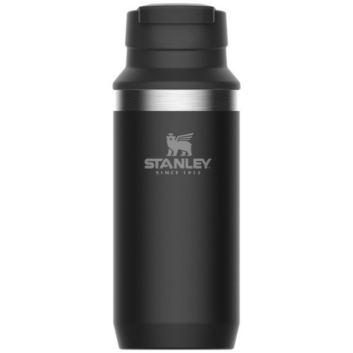 Купить Термокружка Stanley Adventure 350, черная с нанесением логотипа