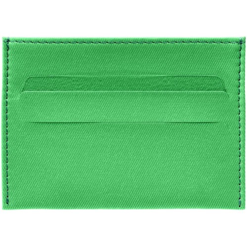Купить Чехол для карточек Twill, зеленый с нанесением логотипа