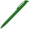 Купить Ручка шариковая Clear Solid, зеленая с нанесением логотипа