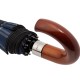 Купить Складной зонт Wood Classic S, синий в клетку с нанесением логотипа