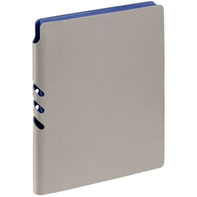Купить Ежедневник Flexpen, недатированный, серебристо-синий с нанесением