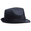 Купить Шляпа Gentleman, черная с черной лентой с нанесением логотипа