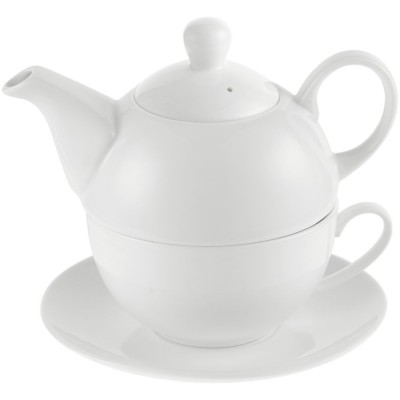 Купить Чайный набор «Эгоист», белый с нанесением логотипа