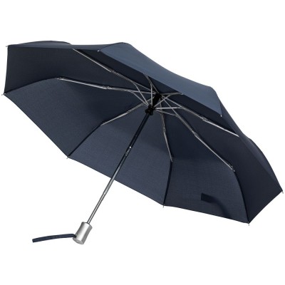 Купить Зонт складной Rain Pro, синий с нанесением логотипа