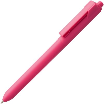 Купить Ручка шариковая Hint, розовая с нанесением логотипа