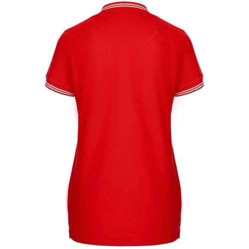 Купить Рубашка поло женская Virma Stripes Lady, красная с нанесением логотипа Купить Рубашка поло женская Virma Stripes Lady, красная с нанесением логотипа