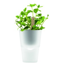 Горшок для растений Flowerpot, фарфоровый, белый