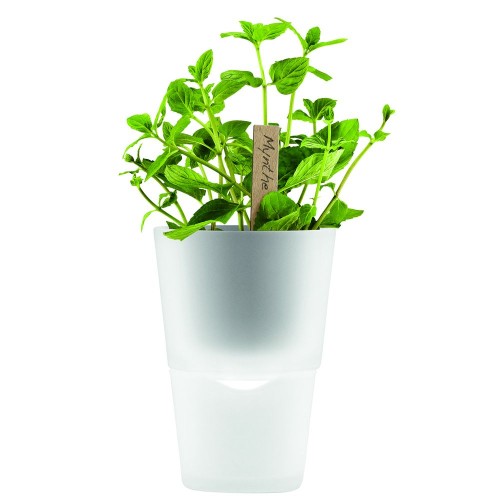 Купить Горшок для растений Flowerpot, фарфоровый, белый с нанесением логотипа