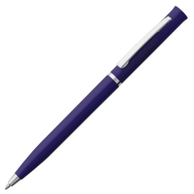 Купить Ручка шариковая Euro Chrome, синяя с нанесением