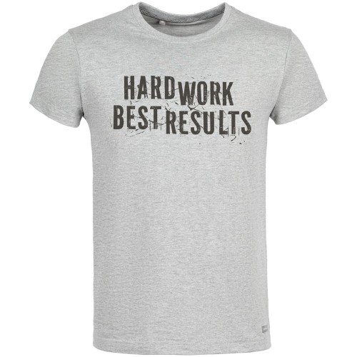 Купить Футболка Hard Work. Best Results, серый меланж с нанесением логотипа Купить Футболка Hard Work. Best Results, серый меланж с нанесением логотипа