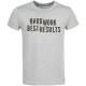 Купить Футболка Hard Work. Best Results, серый меланж с нанесением логотипа