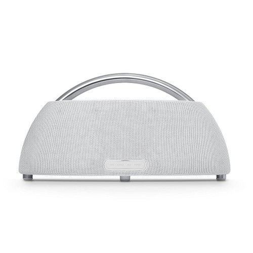 Купить Беспроводная колонка Harman Kardon Gо and Play Mini, белая с нанесением логотипа Купить Беспроводная колонка Harman Kardon Gо and Play Mini, белая с нанесением логотипа