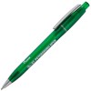 Купить Ручка шариковая Semyr Frost, зеленая с нанесением логотипа