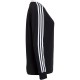 Купить Футболка женская с длинным рукавом 3 Stripes LS, черная с нанесением логотипа