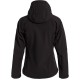 Купить Куртка женская Hooded Softshell черная с нанесением логотипа