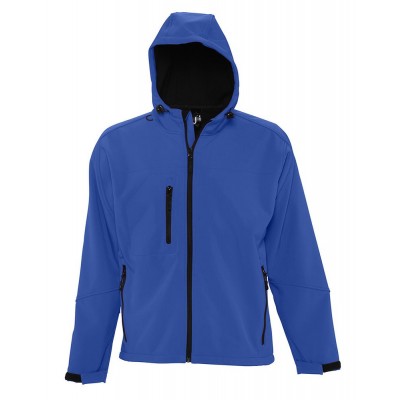Купить Куртка мужская с капюшоном Replay Men 340, ярко-синяя с нанесением