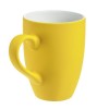 Купить Кружка Best Morning c покрытием софт-тач, желтая с нанесением логотипа