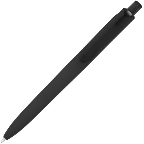 Купить Ручка шариковая Prodir DS8 PRR-Т Soft Touch, черная с нанесением логотипа