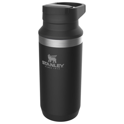 Купить Термокружка Stanley Adventure 350, черная с нанесением логотипа
