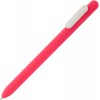 Купить Ручка шариковая Slider Soft Touch, розовая с белым с нанесением логотипа