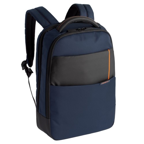 Купить Рюкзак для ноутбука Qibyte Laptop Backpack, синий с черными вставками с нанесением логотипа