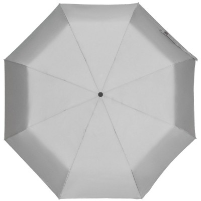 Купить Зонт складной Manifest со светоотражающим куполом, серый с нанесением