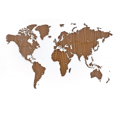 Купить Деревянная карта мира World Map Wall Decoration Exclusive, орех с нанесением