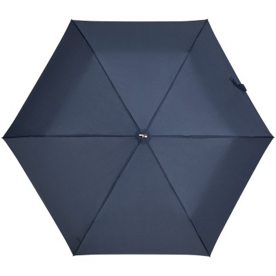 Купить Зонт складной Rain Pro Flat, синий с нанесением
