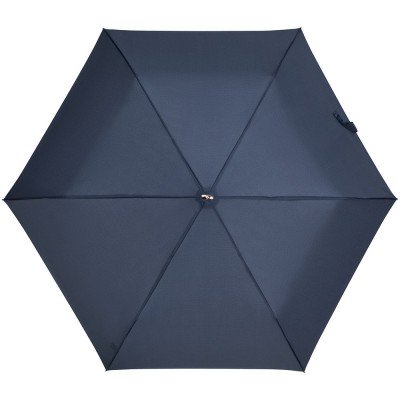Купить Зонт складной Rain Pro Flat, синий с нанесением логотипа