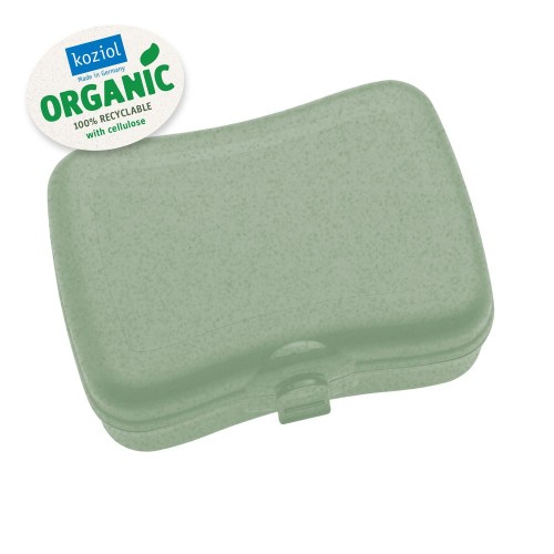 Купить Ланчбокс Basic Organic, зеленый с нанесением логотипа