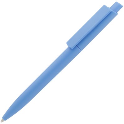 Купить Ручка шариковая Crest, голубая с нанесением