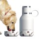Купить Термос Dog Bowl с миской для питомца, белый с нанесением логотипа