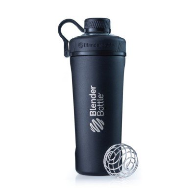 Купить Спортивный шейкер Radian Insulated Stainless, матовый черный с нанесением логотипа