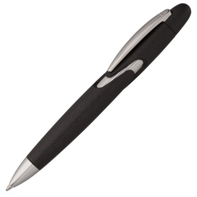 Купить Ручка шариковая Myto, черная с нанесением логотипа