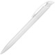 Купить Ручка шариковая Clear Solid, белая с нанесением логотипа